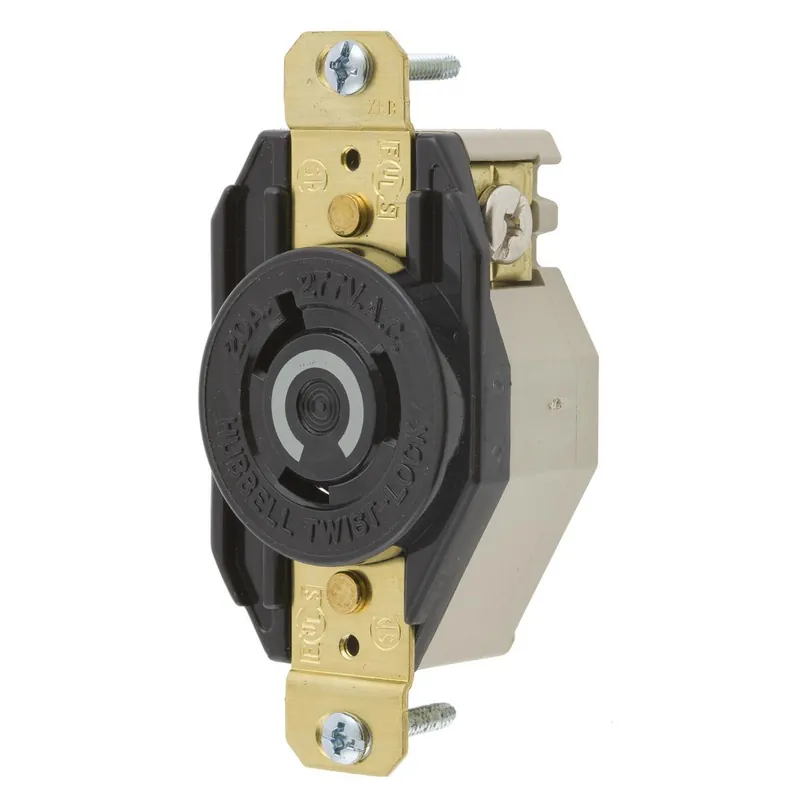 Wiring Device-Kellems HBL2330 1-Phase Flush Mount Grounding Heavy Duty Single Screw Mount L720R