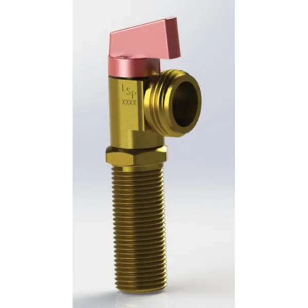 LSP P-06286 Brass Washing Machine Outlet Box Valve 1/2 x 3/4 in MIP x GHT