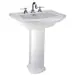Mansfield 329010040 Barrett Vitreous China Pedestal 8-3/4 x 26-5/16 in REPLACEMENT MPN