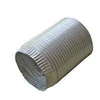 Builder's Best 110317 Metal Duct Vent 6x 8' One Crimped/One Not