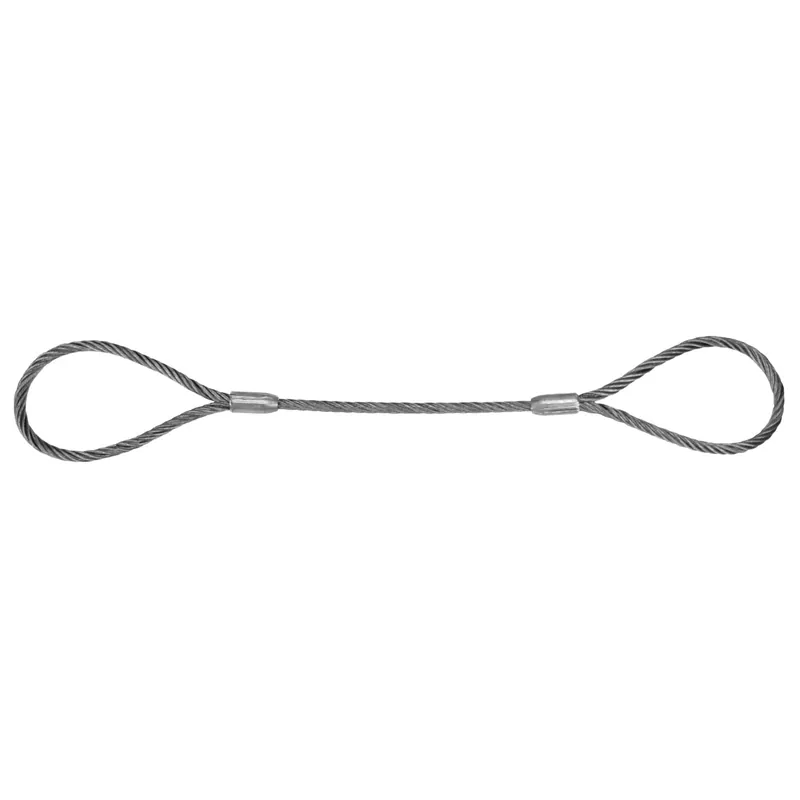Lift-All 38EEX4 Eye and Eye Wire Rope Sling 3/8 in Dia Wire Rope 4 ft L