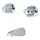 Central Brass 0808-Z Two Canopy Handle Bathtub Faucet Trim Kit