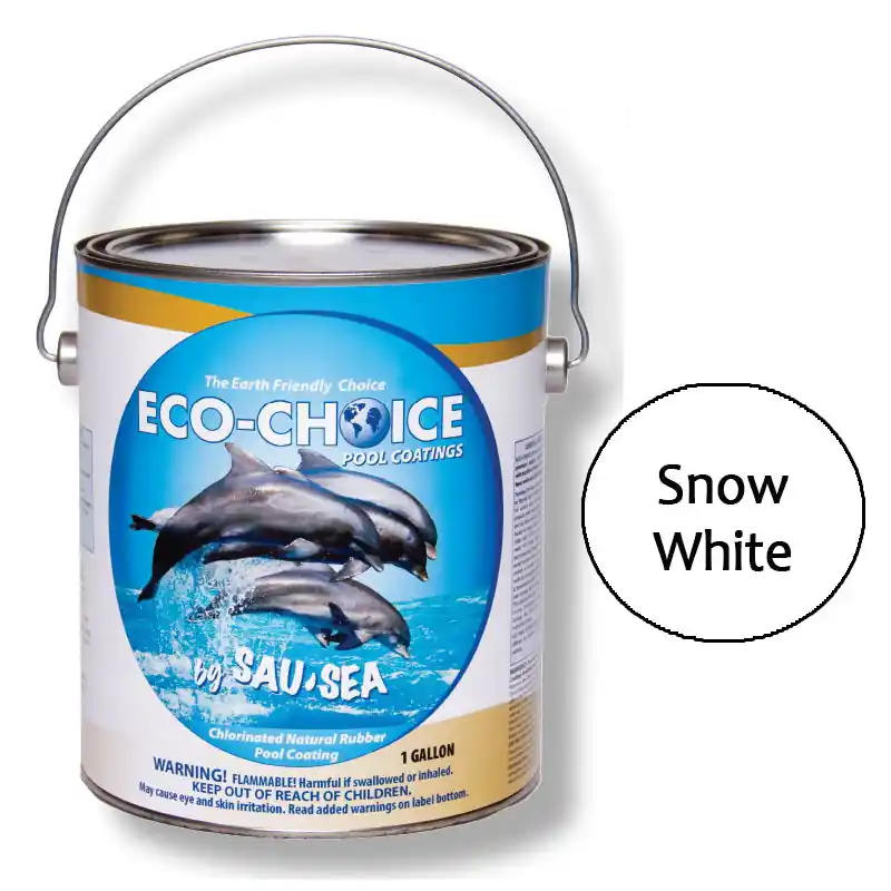 Sau-Sea 1ECPRSW Ultra High Gloss Rubber Pool Paint 1 Gallon Replacement MPN