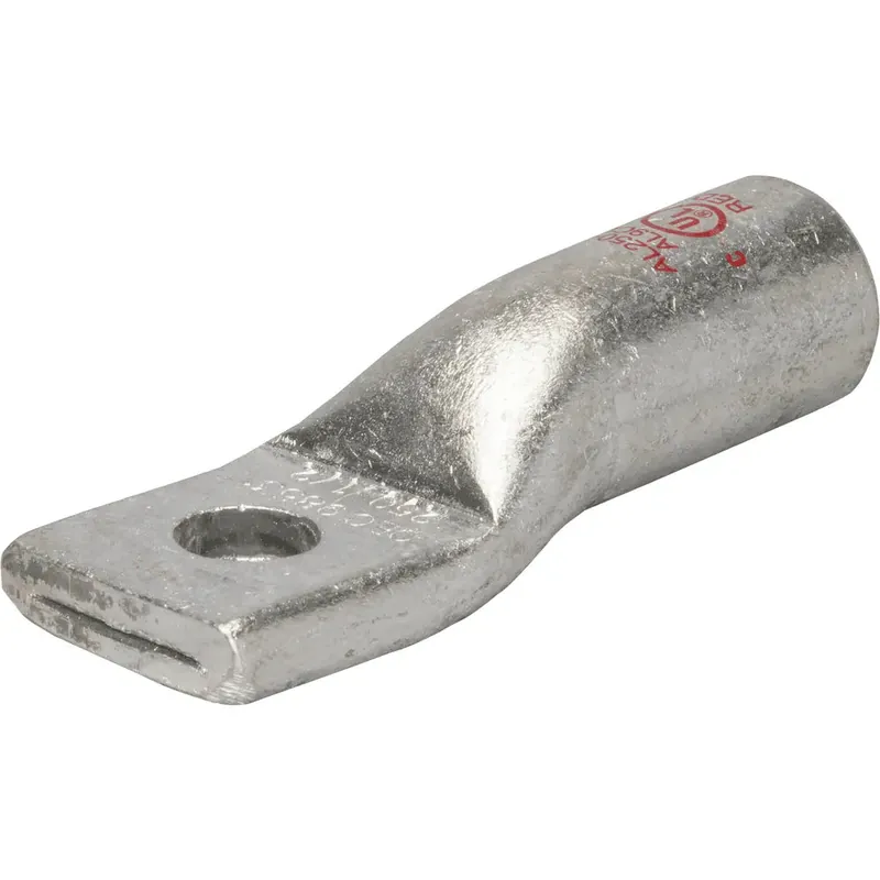 NSI AL250-48 Single-Hole Aluminum Barrel Compression Lug, Red, 250MCM, 1/2 Mount