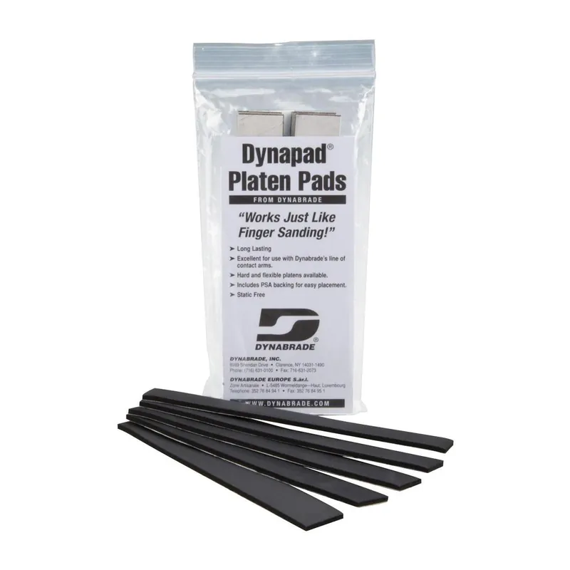 Dynabrade DYNAB-11119 Soft Platen Pad For Use With Dynafile II 40381 Slow Speed Abrasive Belt Tool 7 in L x 3/4 in W x 1/8 in THK