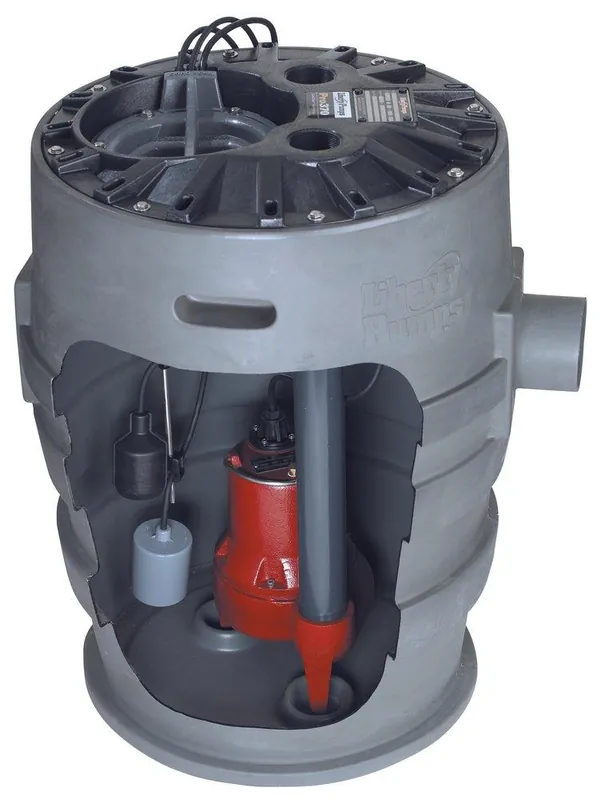 Liberty Pumps P372XLE51 Pro370-Series 115V 1/2 hp Simplex Sewage Package