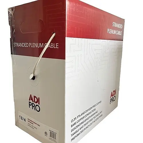 ADI PRO RN-9004110 18/4 Stranded Plenum, CL3P Unshielded Cable, 1000'