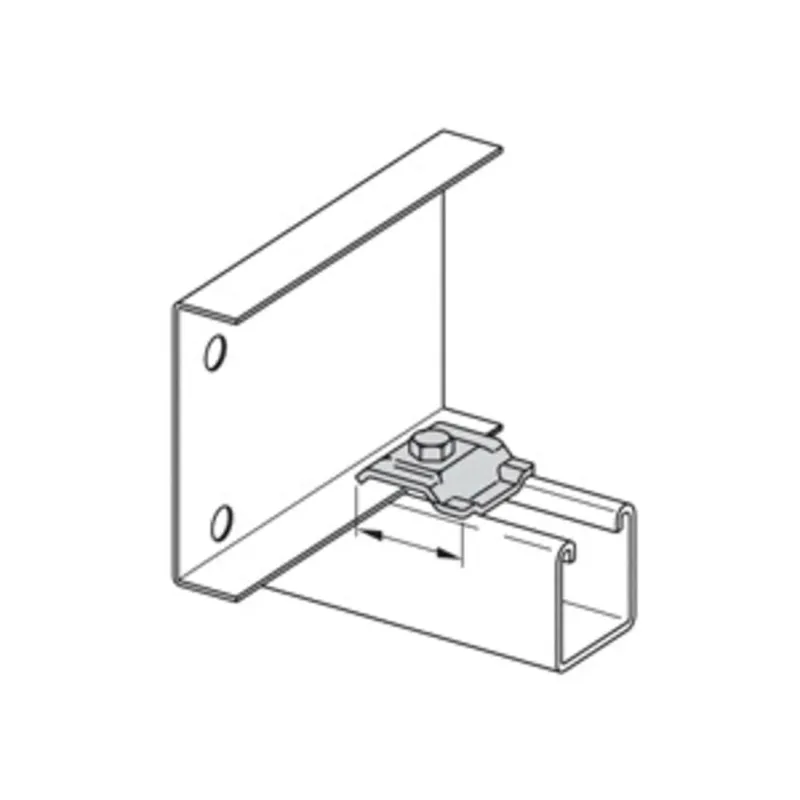 EATON B-LINE 9ZN-1208 Cable Tray Clamp/Guide
