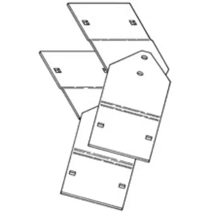 EATON B-LINE 9A-1026SS6 Vertical Adjustable Splice Plate