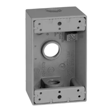 Appleton WSM150 Weatherproof Outlet Box Power 1 Gang 3 Outlets