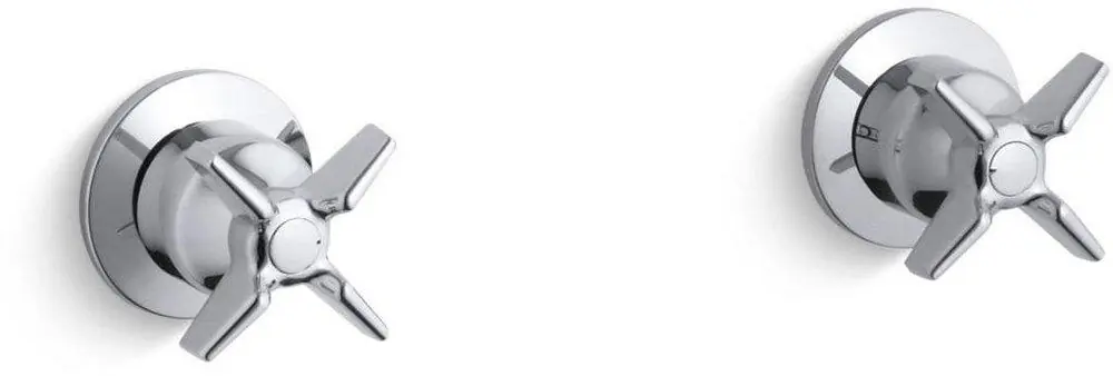 Kohler T7744-3-CP Triton Two Handle Valve Trim in Polished Chrome