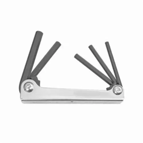 Bondhus 14589 Key Set, 9 Pieces, 5/64 to 1/4 in Hex, Foldable Handle, Protanium High Torque Steel