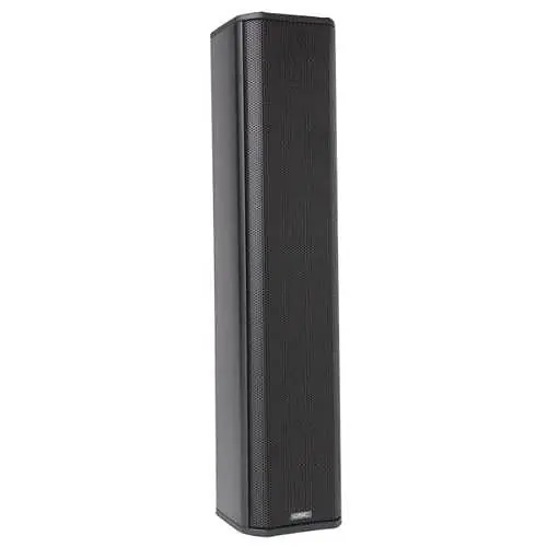 QSC AD-S802T-BK QSC AD-S802T 8-Driver Column Surface-Mount Loudspeaker, Black