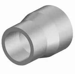 GF Central Plastics 360000433 GF 360 000 433 SDR 11/11.5 4 in x 2 in IPS HDPE Butt Fusion Reducer Gas Fitting