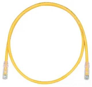 PANDUIT UTPSP38YLY Copper Patch Cord, RJ45-RJ45, Category 6, Yellow UTP Cable, 38 FT.