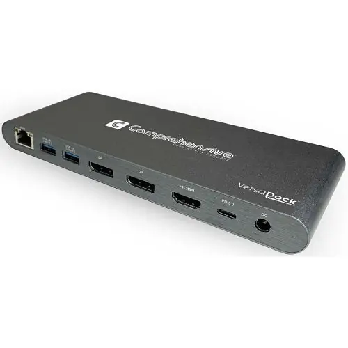Comprehensive VDK-3500 VersaDock USB-C 4K Triple Display Docking Station with HDMI (1) and DP (2)
