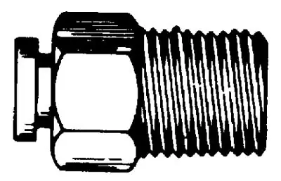 Holyoke Fittings 768-22 1/8 Inch x 1/8 Inch Push-To-Connect x MPT Straight Male Adapter