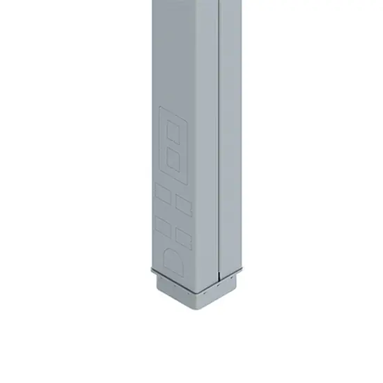 Wiremold 25DTC-415DG Steel Tele-Power Pole 15 Foot Grey