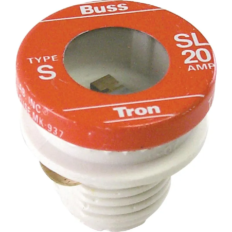 Bussmann SL-20PK4 Bussmann 20A SL Time-Delay Plug Fuse (4-Pack)