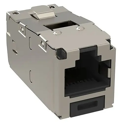 Panduit CJS688TGY Shielded RJ45 CAT6 TG Jack Module, Black