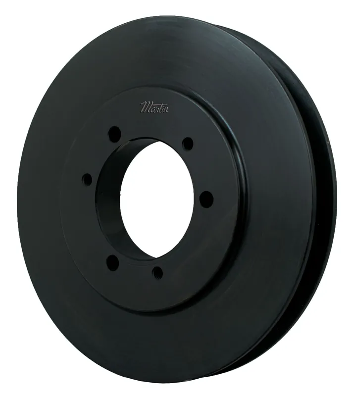 Martin 1B70SDS Type C-2 Web Single Groove Conventional Sheave, QD Bushed Bore, 1/2 to 2 in Dia Bore, 7.35 in OD, 7 in Dia Pitch, 1 in W Face