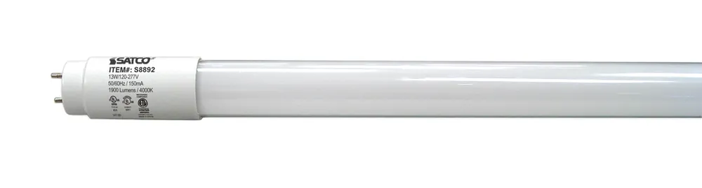 Satco S8892 T8 LED 13 Watt Medium Bi-pin Base 4000K
