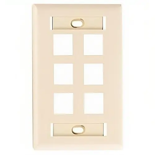 OCC FPSK0601 Faceplate Sextuplex for KMJ Series