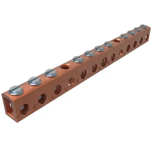 ECM Industries D167-10 ILS 10TAP Ground/Neutral Bar