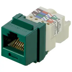 NetKey NK6TMGR NetKey Cat 6 Jack Module Green