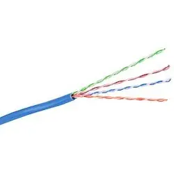 Hubbell premise wiring HC6RREB CAT6, U/UTP, 4 Pair, 23 AWG, Solid, Bare Copper, PE/PVC, Riser, Blue