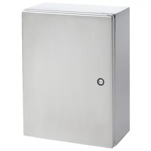 Concept CSD16168SS Wall Mount Enclosure 304 Stainless Steel Quarter-Turn Latch 16 H x 16 W x 8 in. D