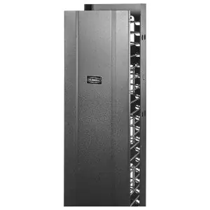 Hubbell Premise Wiring VM618 M-Series Cable Manager with (1) Rear Cage Vertical Double-Sided Steel Black 84 H x 6 W x 18 in. D