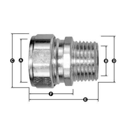 American Fittings CG200F1500 2IN BE STR STRNRLF CONN
