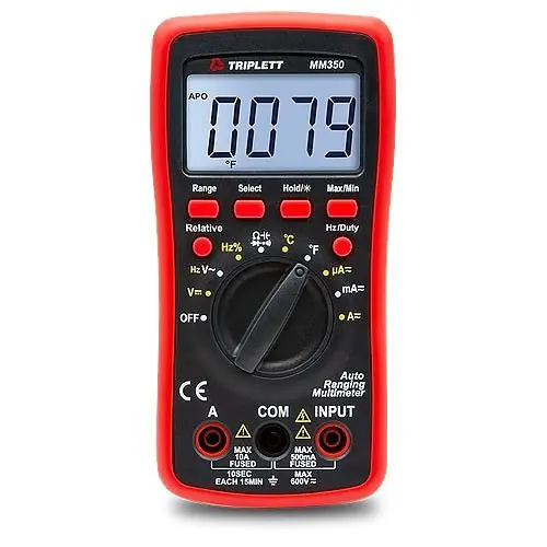 Triplett MM350 Digital Multimeter Auto Ranging True RMS 4000 Count Replacement 1101-B
