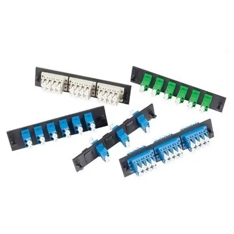 OCC 6112SMDLC Adapter Plate, 12 Ports, Dual LC, Single-Mode, Ceramic Sleeve