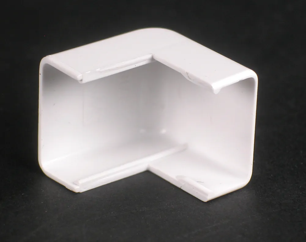 Wiremold 2718 Nonmetallic External Elbow 1 Inch Ivory Single-Channel