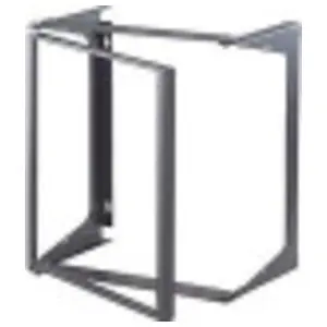 Ortronics OR-19-21-T18DB Swing-EZ Wall-Mount Rack Steel Black 11 RU 21 H x 19.75 W x 18 in. D
