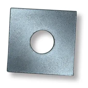 BBI 112N400WSQ37 ITP 3/8 x 4 x 4 Plain Round Hole Square Plate Washer
