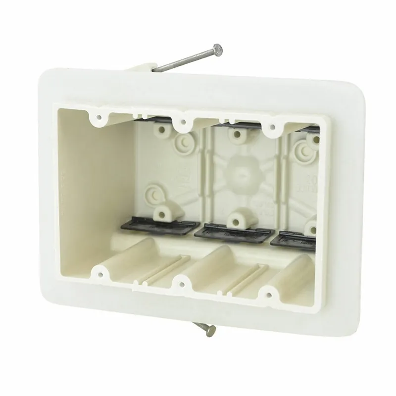 Allied Moulded Products 3303-NKV 3-Gang Vapor Seal/Air-Sealed Switch Box 3-5/8 Inch Depth Thermoset-Fiberglass Reinforced Polyester