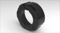 Albion 8735 Black Plastic Front Cap