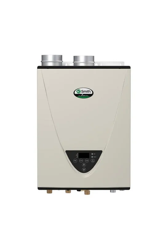 A.O. Smith 100281161 199 MBH Indoor Condensing Natural Gas Tankless Water Heater AATI540PN