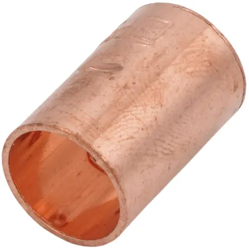 Elkhart 30898 100 Series Wrot Copper Coupling, With Stop, C x C, 3/8