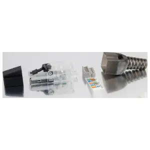 Ortronics OR-FTPUC65-5PK Modular Plug Cat 5e/6 Solid/Stranded Conductor 8 Position 26/22 AWG Solid 27/23 AWG Stranded RJ-45