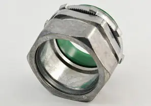 Bridgeport 255-DCI2 Connector, Compression, Zinc Die Cast, 105 Degree C Insulated Throat, Size 2 Inch