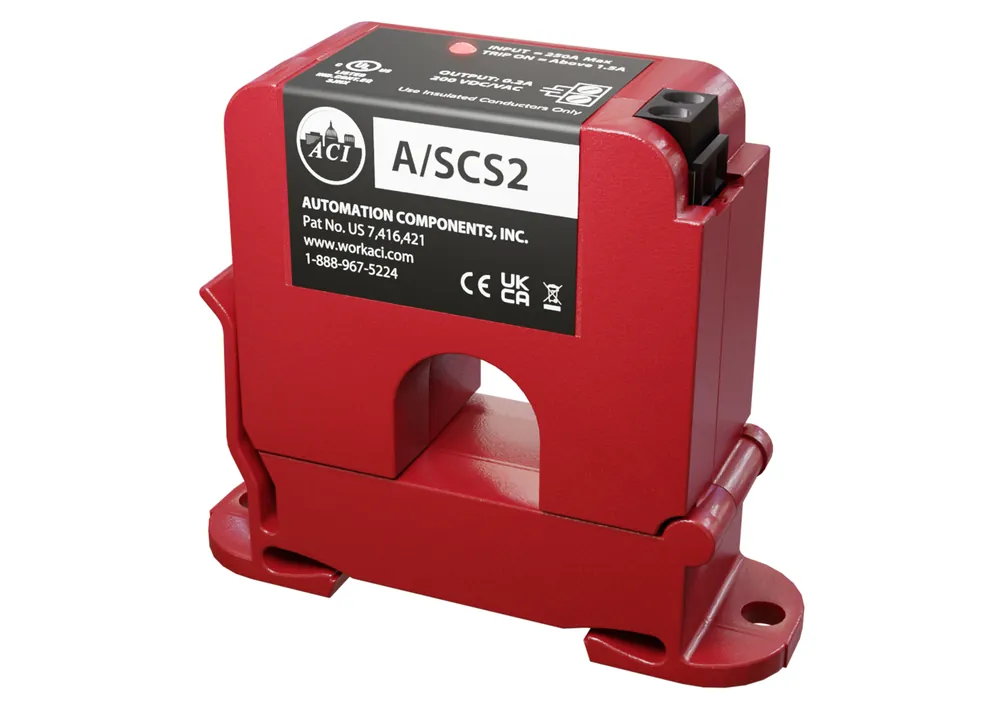 ACI A/SCS2 Current Switch Solid Core N/O 0-200A Fixed Trip Point 1.5A Output Switch Rating 0.20A @ 200 VAC/VDC