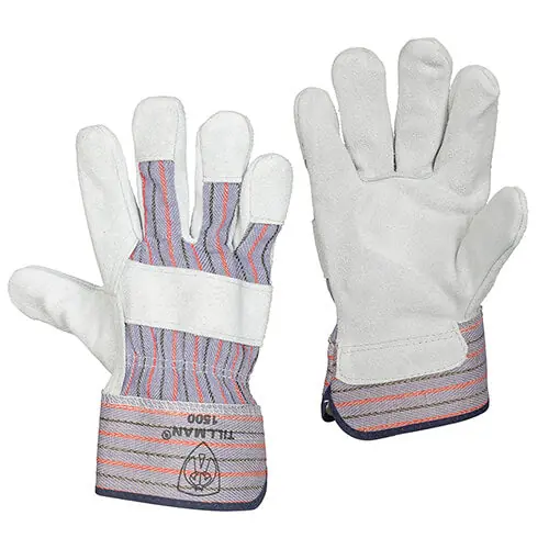 Tillman 1500 Work Gloves Economy Shoulder Split Cowhide Canvas Large