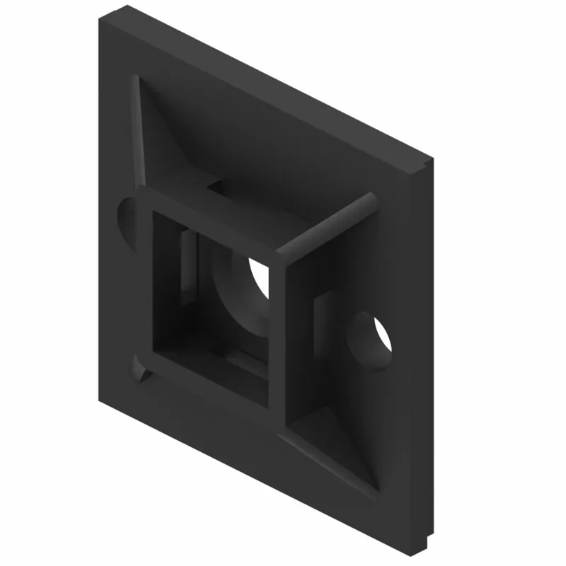 BURNDY CTB125RA4C Cable Tie Mount Base UNIRAP 1.125 IN X 1.125 IN X 0.19 IN