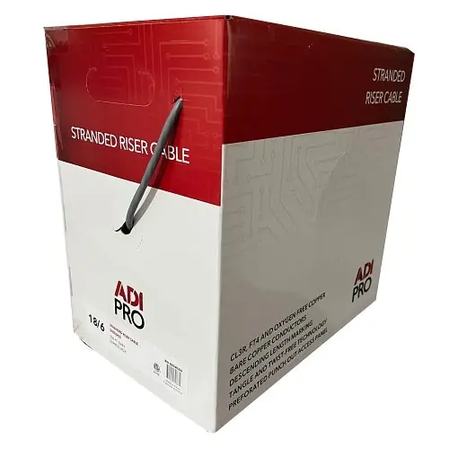 ADI PRO RN-80SR509 18/6 Stranded Riser, CL3R Shielded Cable 500'