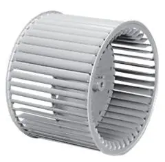 Lau Parts 02694003 11-3/4 x 6, 1/2 Bore, 1550 RPM, Galvanized, 53-Blade, CW, Convex Disc, Double Inlet, Wheel for Direct Drive Blower