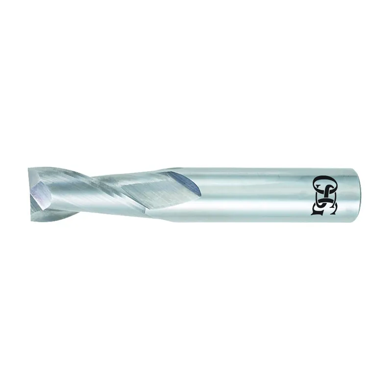 OSG 402-0625 Center Cutting Regular Length Single End Standard Square End Mill, 1/16 in Dia Cutter, 3/16 in Length of Cut, 2 Flutes, 1/8 in Dia Shank, 1-1/2 in OAL, Bright